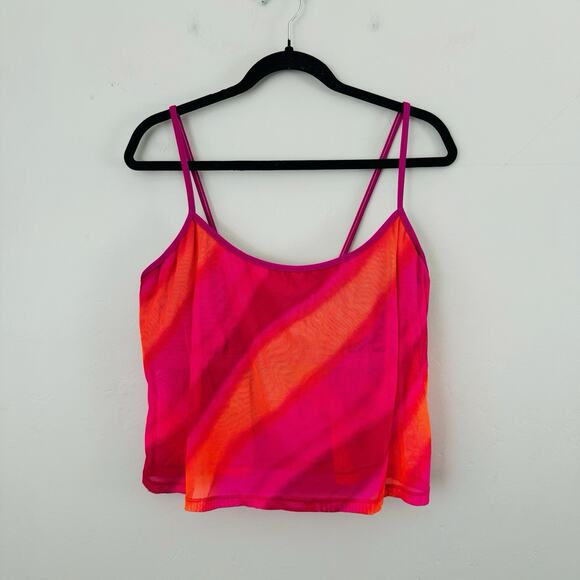 Slim A Size Red And Orange Tankini Top Women’s Size 16 - Picture 1 of 8